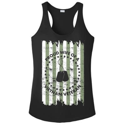 Proud Wife Of A Vietnam Veteran Ladies PosiCharge Competitor Racerback Tank