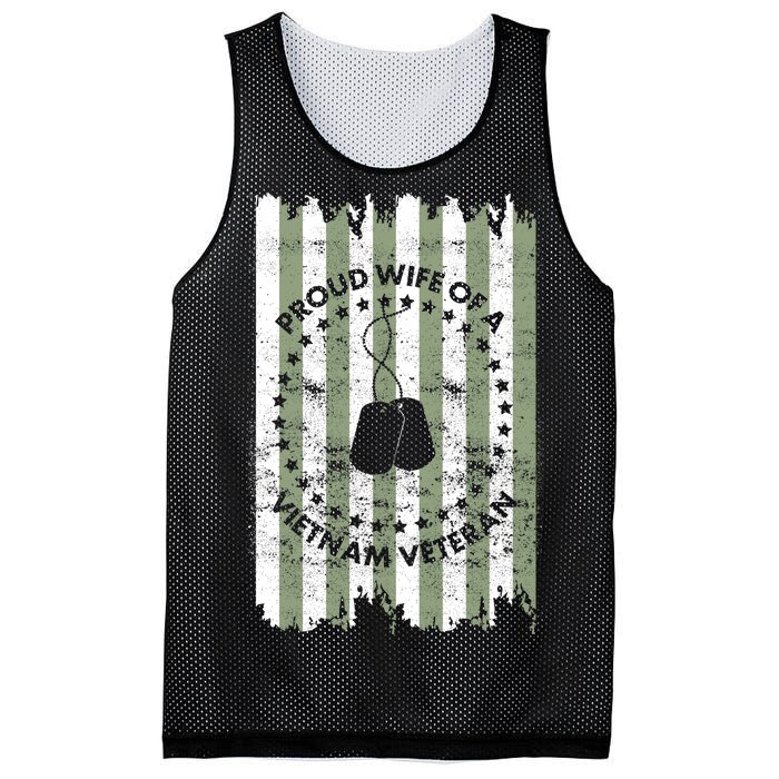 Proud Wife Of A Vietnam Veteran Mesh Reversible Basketball Jersey Tank