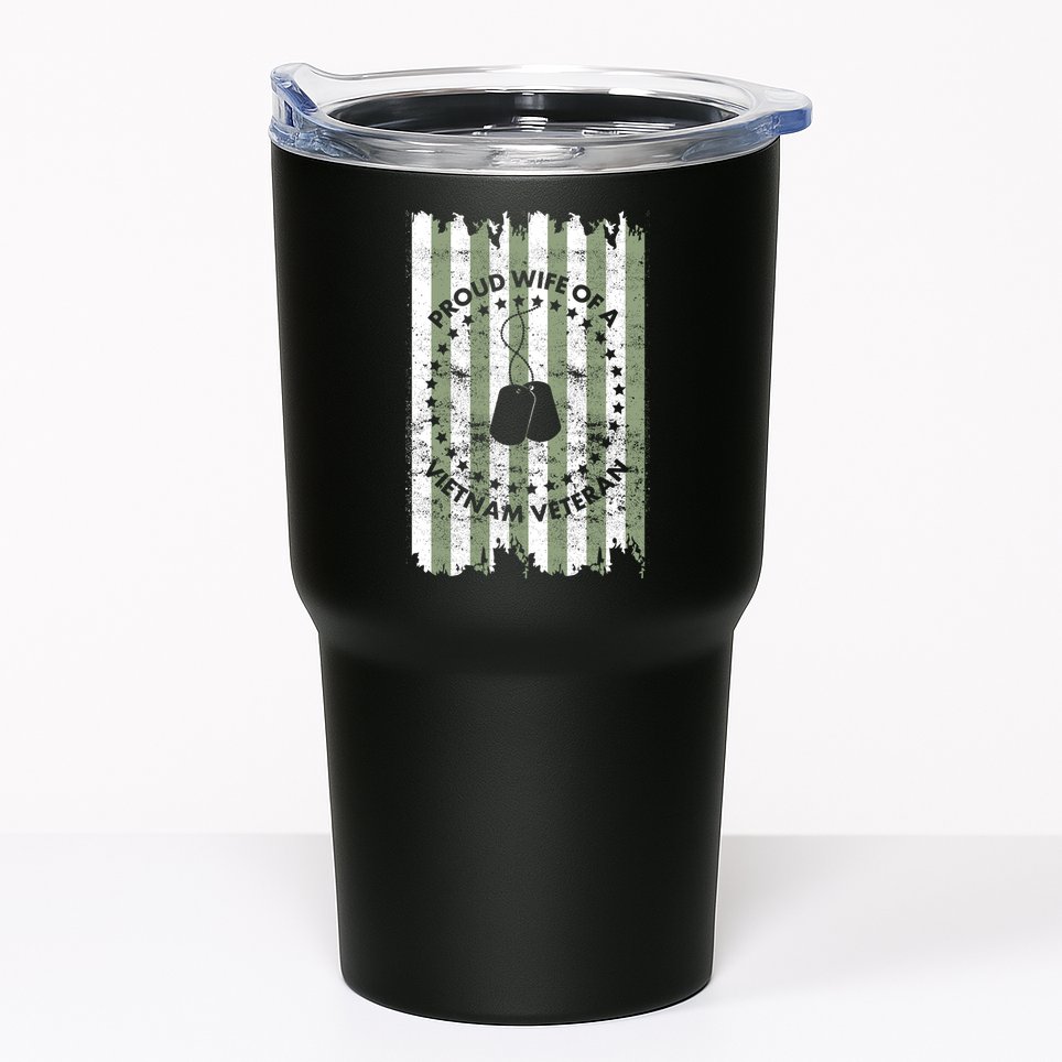 Proud Wife Of A Vietnam Veteran Tumbler