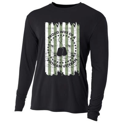 Proud Wife Of A Vietnam Veteran Cooling Performance Long Sleeve Crew