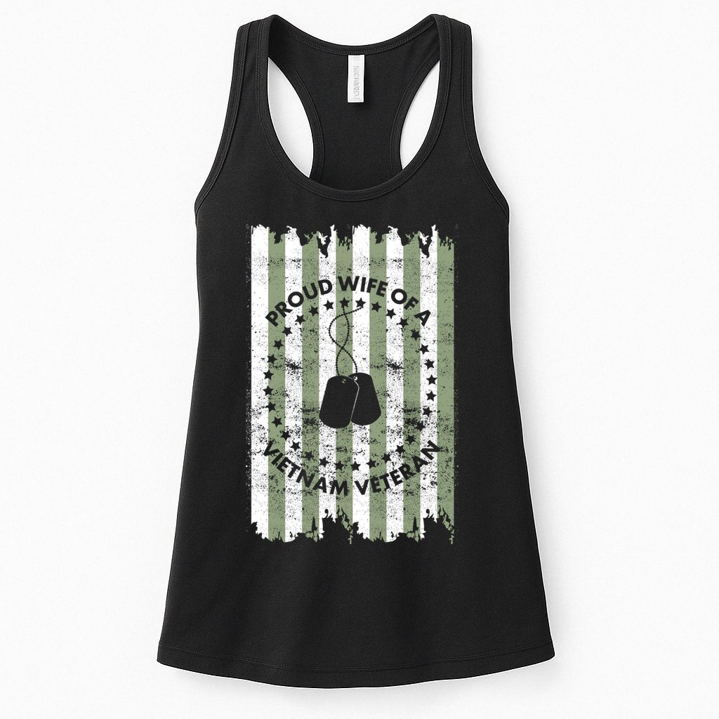 Proud Wife Of A Vietnam Veteran Womens Tank Top