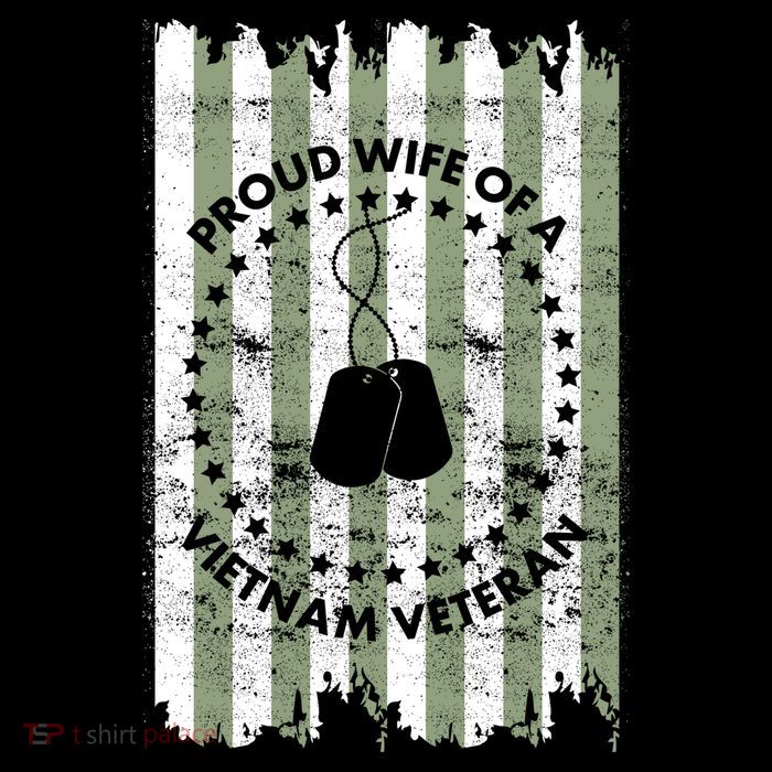 Proud Wife Of A Vietnam Veteran Womens T-Shirt