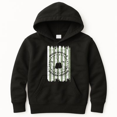 Proud Wife Of A Vietnam Veteran Kids Hoodie