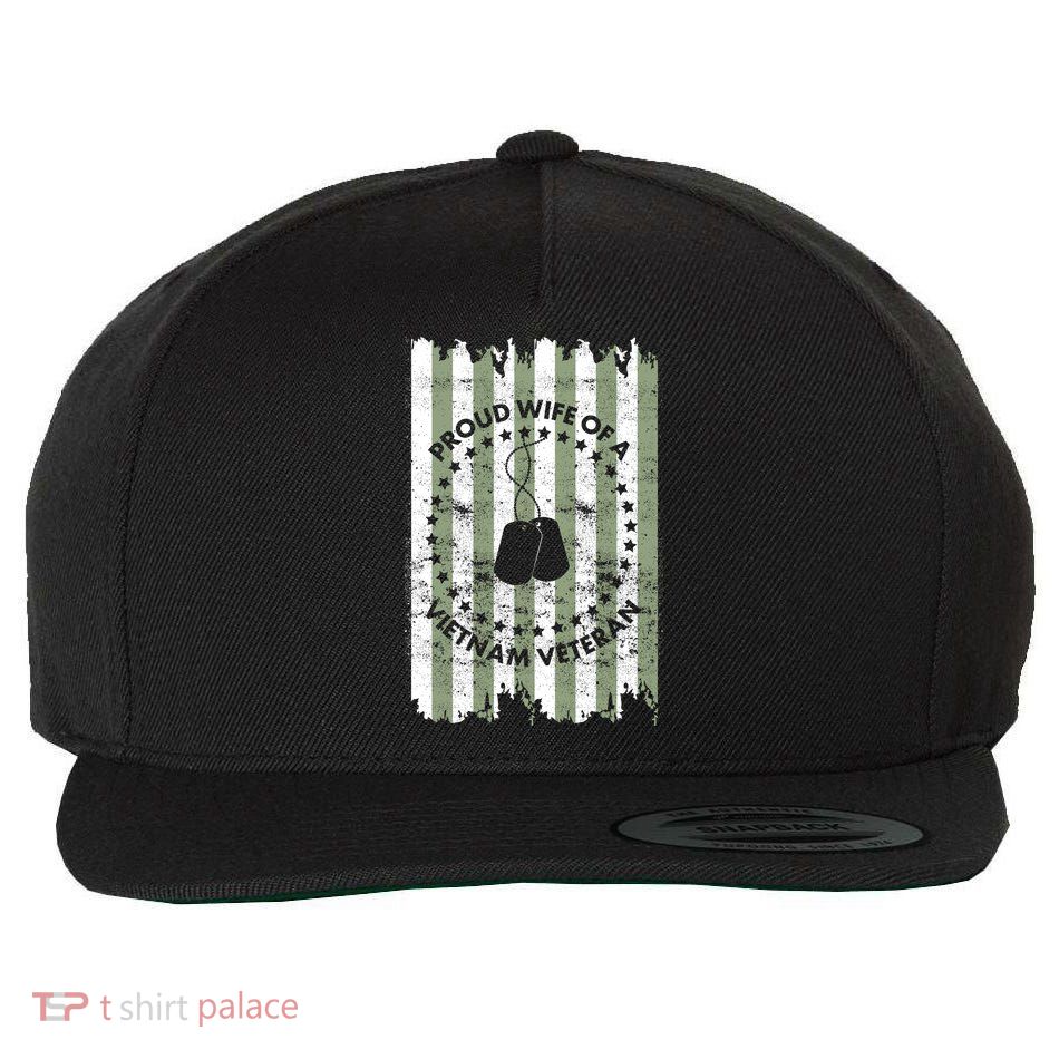 Proud Wife Of A Vietnam Veteran Wool Snapback Cap
