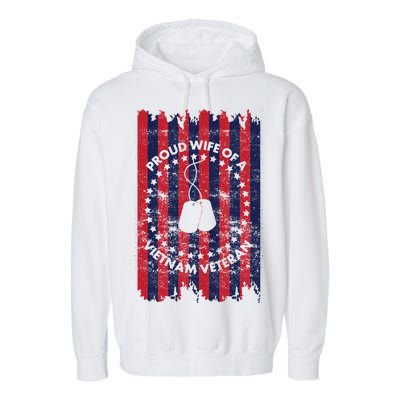 Proud Wife Of A Vietnam Veteran Garment-Dyed Fleece Hoodie