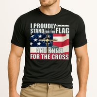 Proudly Stand For The Flag And Kneel For The Cross Performance Shirt