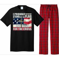 Proudly Stand For The Flag And Kneel For The Cross Pajama Set