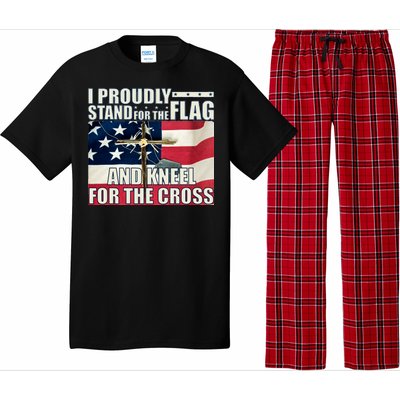 Proudly Stand For The Flag And Kneel For The Cross Pajama Set