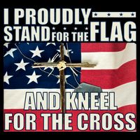 Proudly Stand For The Flag And Kneel For The Cross 16 in Basic Backpack