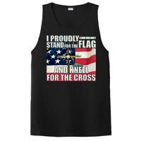 Proudly Stand For The Flag And Kneel For The Cross PosiCharge Competitor Tank