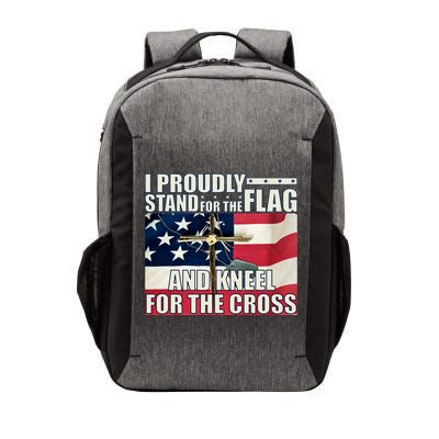 Proudly Stand For The Flag And Kneel For The Cross Vector Backpack