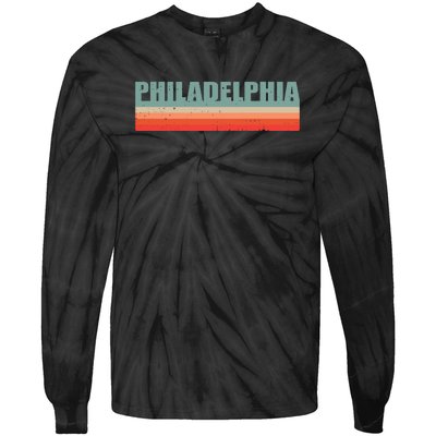 Philadelphia Retro Tie-Dye Long Sleeve Shirt