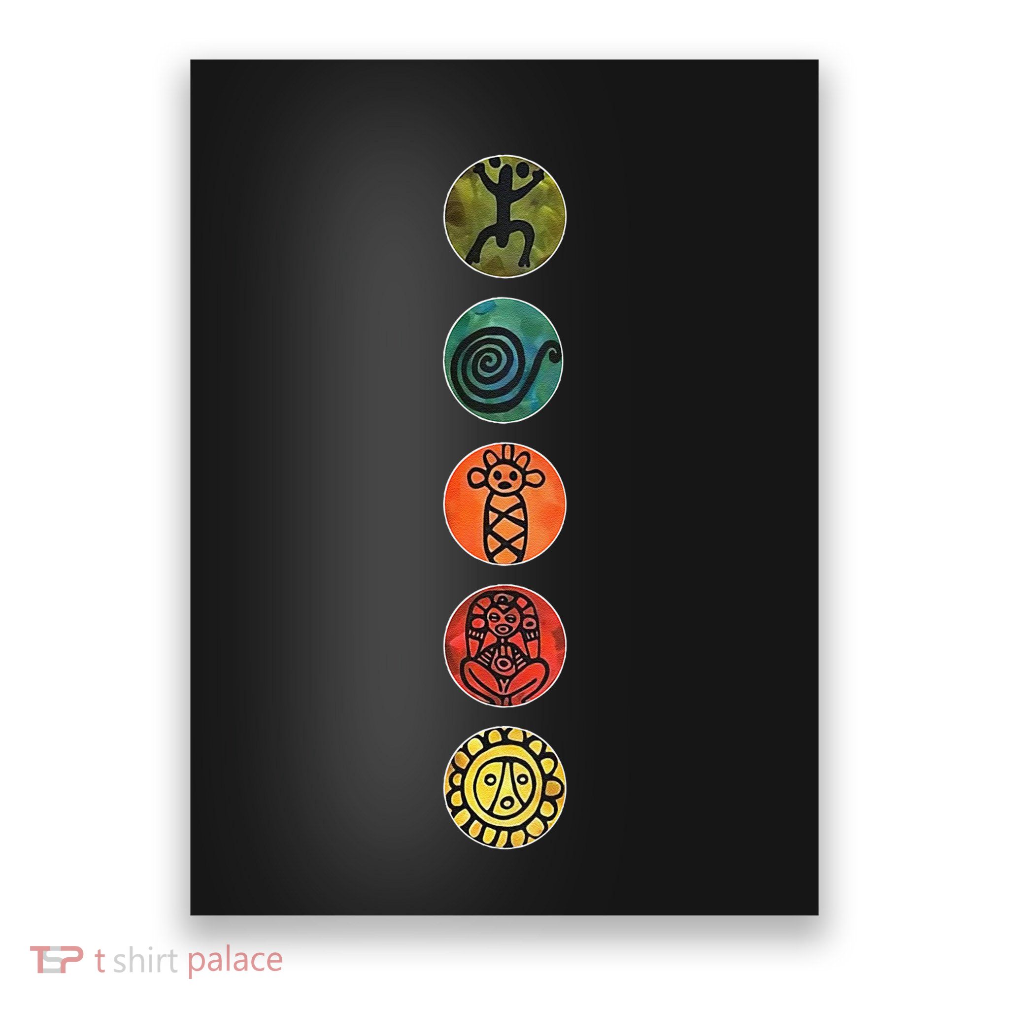 Puerto Rico Petroglyphs Art Letters Poster