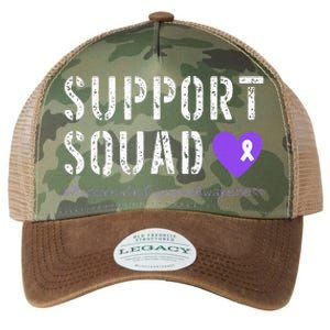 Purple Ribbon Pancreatic Cancer Awareness Legacy Tie Dye Trucker Hat