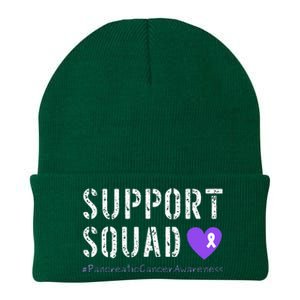 Purple Ribbon Pancreatic Cancer Awareness Knit Cap Winter Beanie