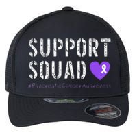 Purple Ribbon Pancreatic Cancer Awareness Flexfit Unipanel Trucker Cap