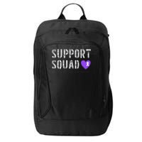 Purple Ribbon Pancreatic Cancer Awareness City Backpack