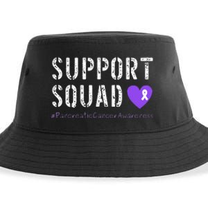 Purple Ribbon Pancreatic Cancer Awareness Sustainable Bucket Hat