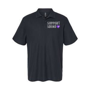 Purple Ribbon Pancreatic Cancer Awareness Softstyle Adult Sport Polo