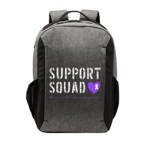 Purple Ribbon Pancreatic Cancer Awareness Vector Backpack