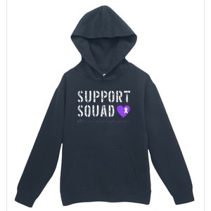 Purple Ribbon Pancreatic Cancer Awareness Urban Pullover Hoodie