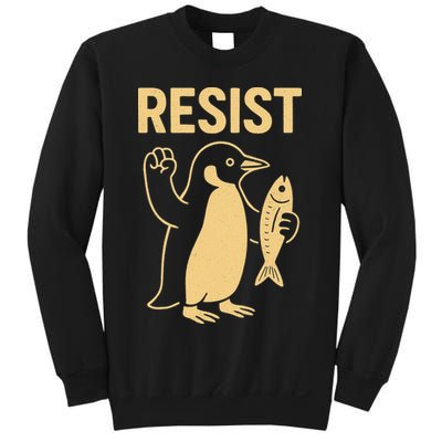 Penguin Resist Penguins Protest Against Tariffs Gift Sweatshirt