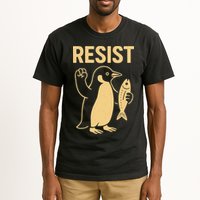 Penguin Resist Penguins Protest Against Tariffs Gift Tall T-Shirt