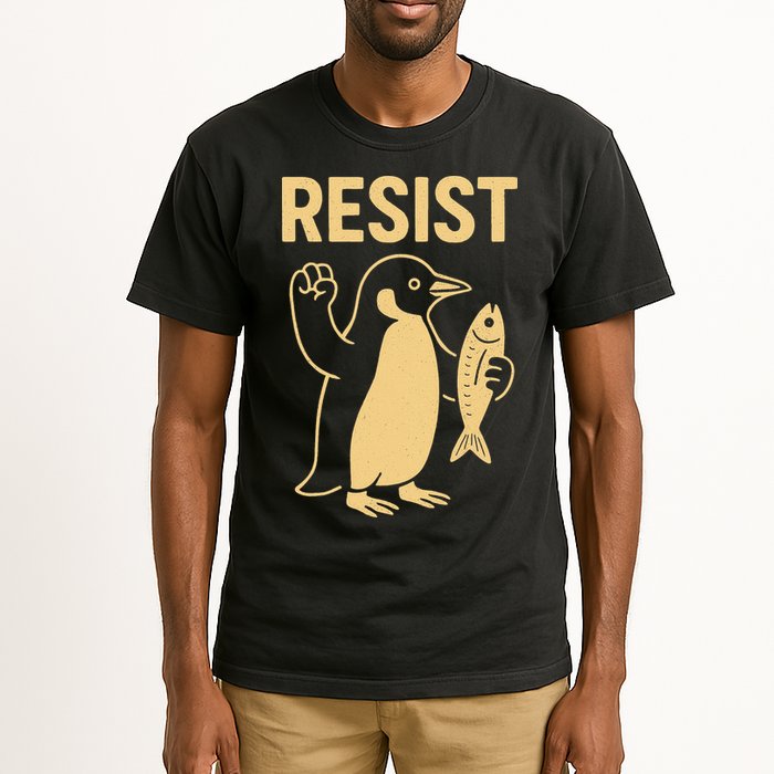 Penguin Resist Penguins Protest Against Tariffs Gift Tall T-Shirt