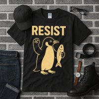Penguin Resist Penguins Protest Against Tariffs Gift Tall T-Shirt