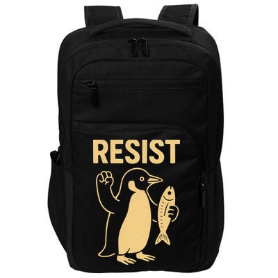 Penguin Resist Penguins Protest Against Tariffs Gift Impact Tech Backpack