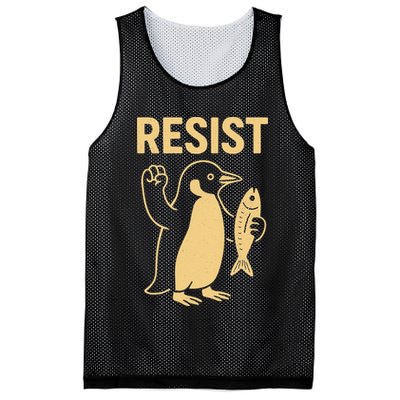 Penguin Resist Penguins Protest Against Tariffs Gift Mesh Reversible Basketball Jersey Tank