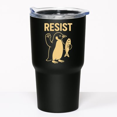 Penguin Resist Penguins Protest Against Tariffs Gift Tumbler