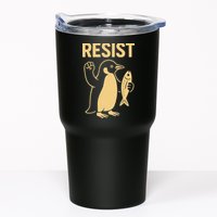 Penguin Resist Penguins Protest Against Tariffs Gift Tumbler