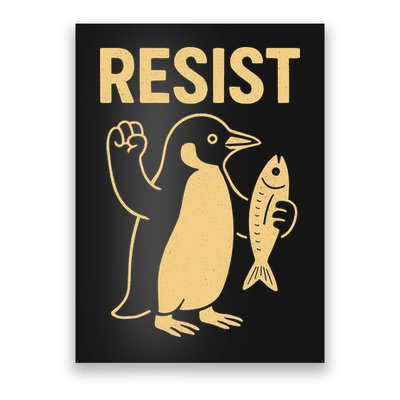 Penguin Resist Penguins Protest Against Tariffs Gift Poster
