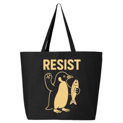 Penguin Resist Penguins Protest Against Tariffs Gift 25L Jumbo Tote