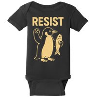 Penguin Resist Penguins Protest Against Tariffs Gift Baby Bodysuit