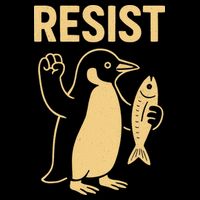 Penguin Resist Penguins Protest Against Tariffs Gift Baby Bodysuit