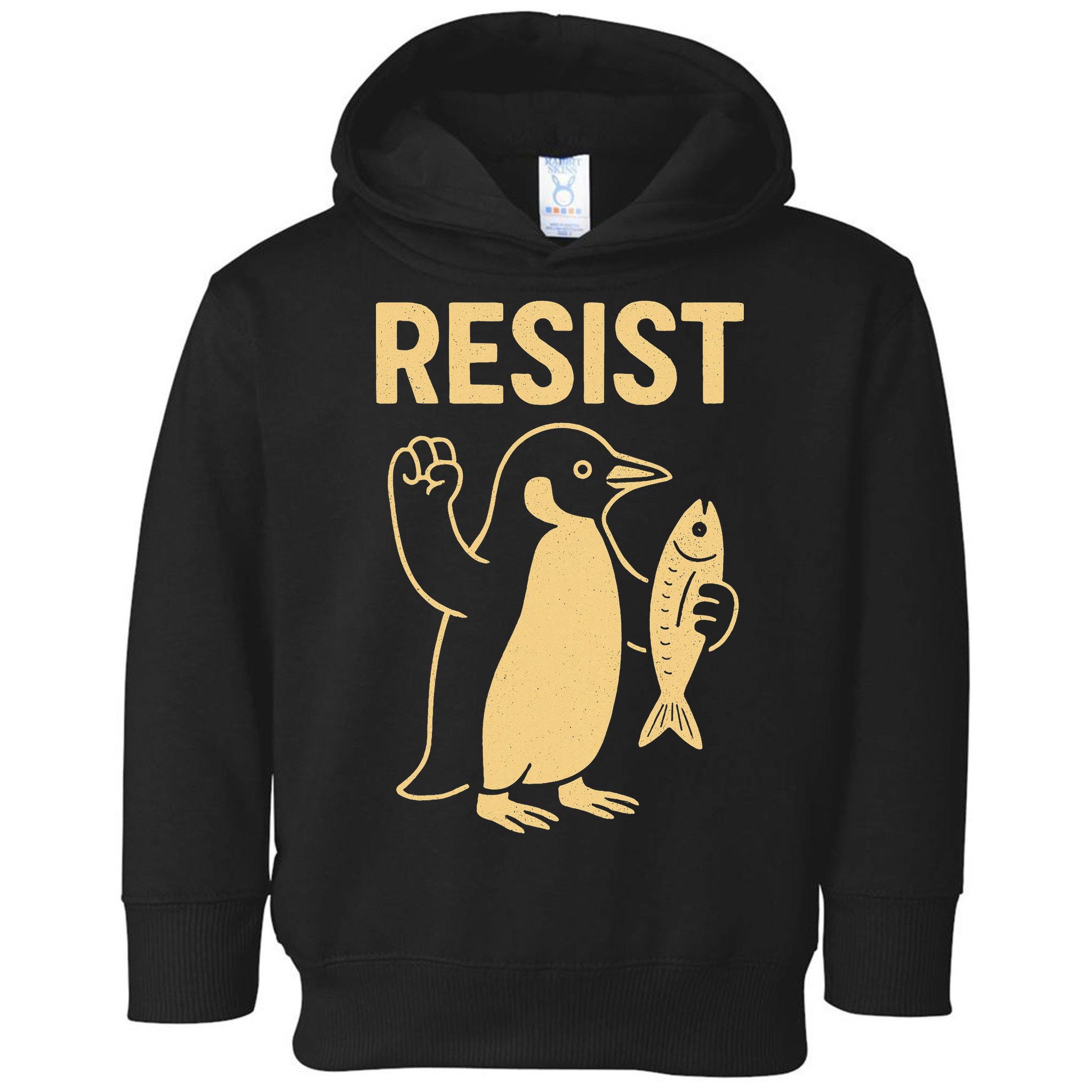Penguin Resist Penguins Protest Against Tariffs Gift Toddler Hoodie