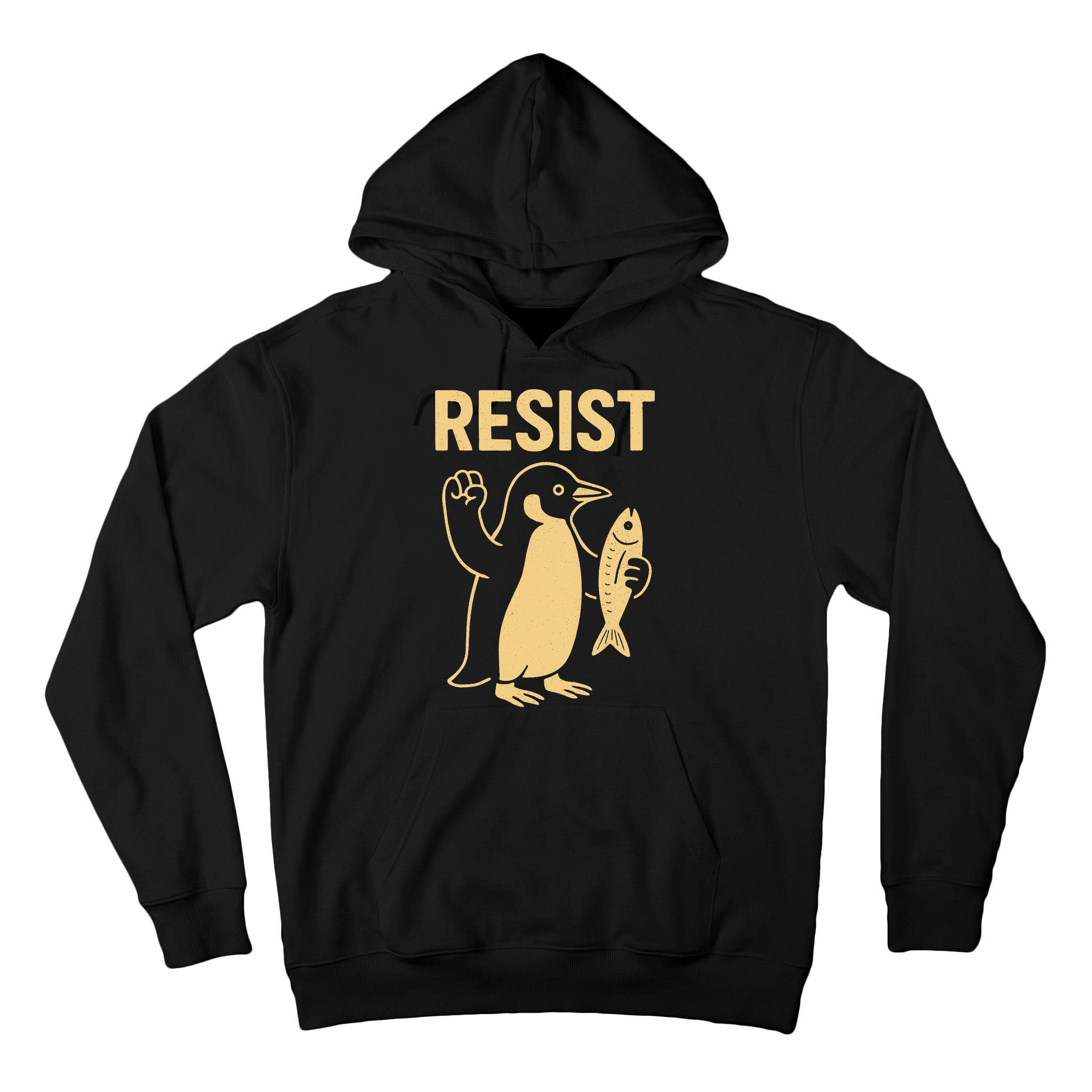 Penguin Resist Penguins Protest Against Tariffs Gift Tall Hoodie