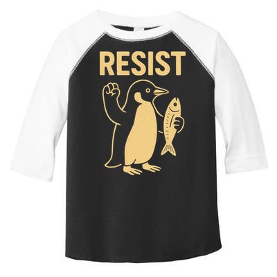 Penguin Resist Penguins Protest Against Tariffs Gift Toddler Fine Jersey T-Shirt