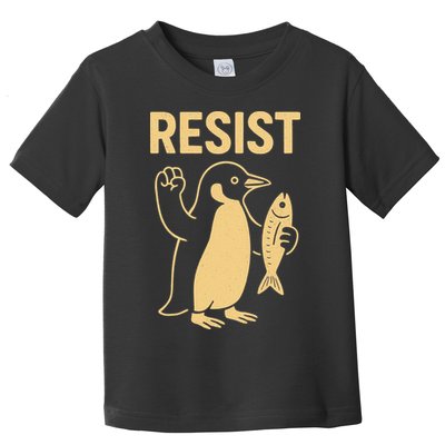Penguin Resist Penguins Protest Against Tariffs Gift Toddler T-Shirt