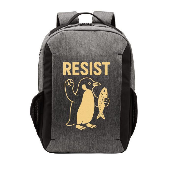 Penguin Resist Penguins Protest Against Tariffs Gift Vector Backpack