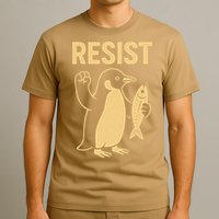 Penguin Resist Penguins Protest Against Tariffs Gift T-Shirt