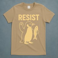 Penguin Resist Penguins Protest Against Tariffs Gift T-Shirt