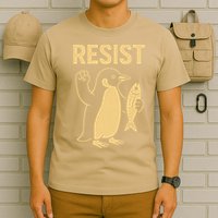 Penguin Resist Penguins Protest Against Tariffs Gift T-Shirt