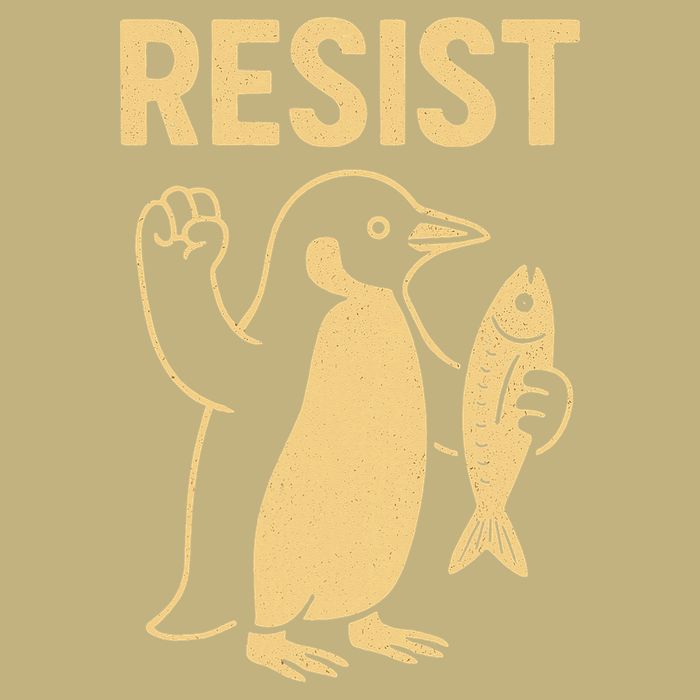 Penguin Resist Penguins Protest Against Tariffs Gift T-Shirt