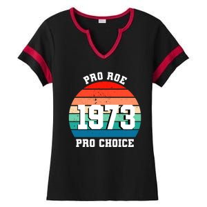 Pro Roe Pro Choice 1973 Ladies Halftime Notch Neck Tee