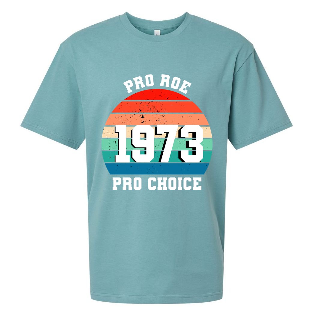 Pro Roe Pro Choice 1973 Sueded Cloud Jersey T-Shirt
