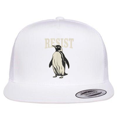  Penguin Resist Penguins Protest Against Tariffs Tariff Flat Bill Trucker Hat