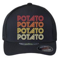 Potato Retro Potatoes Vintage Food Vegetable Vegan Flexfit Unipanel Trucker Cap